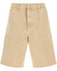 Carhartt - Beige Denim Single Knee Short - Lyst