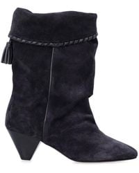 Isabel Marant - Dalby Draped Suede Boots - Lyst