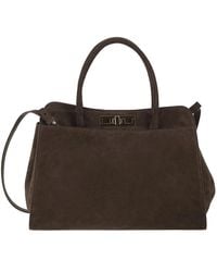 Fabiana Filippi - Genuine Suede Leather Tote Bag - Lyst
