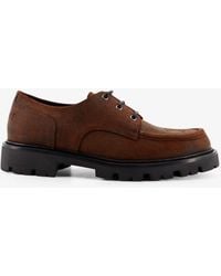 Celine - Derby 35 Waxed Suede Lace Up Shoe - Lyst