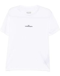 Maison Margiela - Distorted Logo T-Shirt - Lyst