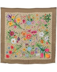 Gucci - Floral Scarf - Lyst