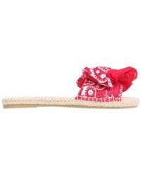 Manebí - Manebi Low Sandals With Bandana Bow - Lyst