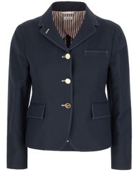 Thom Browne - Cotton And Linen Jacket - Lyst