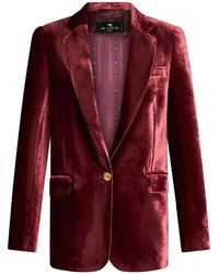Etro - Viscose-Silk Chic Outerwear Jacket - Lyst