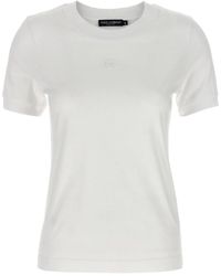 Dolce & Gabbana - Dolce & Gabbana Logo Embroidery T-Shirt - Lyst