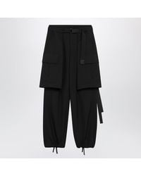Sacai - Woolblend Cargo Trousers - Lyst
