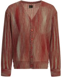 Needles - Mohair Nylon Wool Striped Cardigan - Lyst