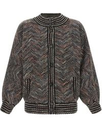 Missoni - Chevron Knit Bomber Jacket - Lyst
