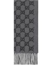 Gucci - Cashmere Scarf Gg - Lyst