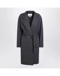 Max Mara - Wool Coat With Denim Effect - Lyst