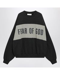 Fear Of God - Dark Mélange Cotton Fleece Sweatshirt - Lyst