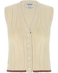 Thom Browne - Rwb Intarsia Vest - Lyst