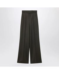 Max Mara - Moss Wideleg Wool Trousers - Lyst
