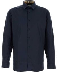 Burberry - Stretch Poplin Shirt - Lyst