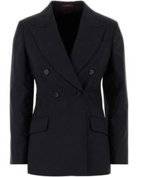 Gucci - Charcoal Wool Blazer - Lyst
