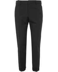 PT01 - Flat Front Trousers With Ergonomic Pockets - Lyst