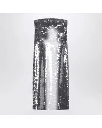 Sportmax - Midi Dress With Gradient Sequin Effect - Lyst