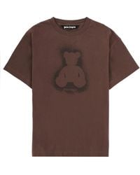 Palm Angels - T-Shirt Bear Cotton T-Shirts - Lyst