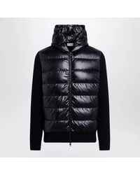 Moncler - Padded Wool Zip-Up Hoodie - Lyst