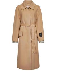 Marni - Raglan-Sleeves Belted Coat - Lyst
