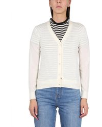 Tory Burch - Wool And Silk Blend Cardigan - Lyst