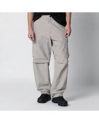 C.P. Company - C.P.Company Taupe Cotton Cargo Trousers - Lyst