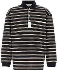 Bottega Veneta - Striped Polo Shirt - Lyst