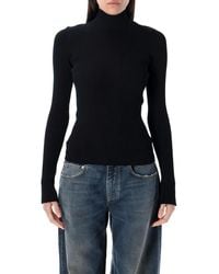 Balenciaga - Stretch Viscose Blend Top - Lyst