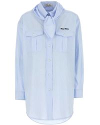 Miu Miu - Regular Stripes Shirt - Lyst