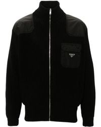 Prada - Wool And Cashmere Cardigan - Lyst