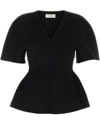 Lisa Yang - Doublé V Neck Top - Lyst