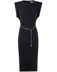MICHAEL Michael Kors - Off Shoulder Midi Dress - Lyst