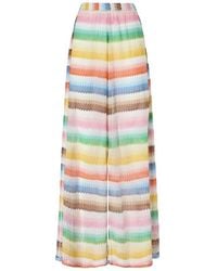Missoni - Multicolour Viscose Polyamide Pants - Lyst