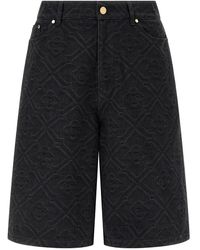 CASABLANCA - Denim Cotton Shorts - Lyst