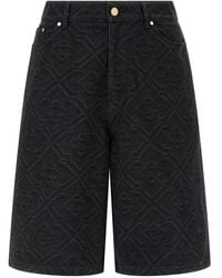 CASABLANCA - Denim Cotton Shorts - Lyst