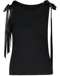 Simone Rocha - Bow Ribbon Tail Tank Top - Lyst