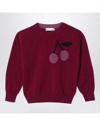 Bonpoint - Plum-Coloured Cashmere Jumper - Lyst