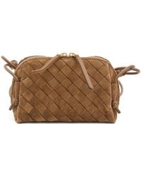 Bottega Veneta - Mini Intrecciato Knotted Leather Shoulder Bag - Lyst