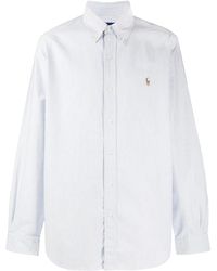 Polo Ralph Lauren - Custom-Fit Striped Oxford Shirt - Lyst