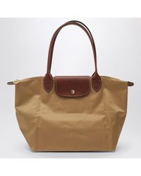 バッグ・カバンその他 Longchamp Fawn-coloured Le Pliage Original M bag Le Pliage Original M Handbag Fawn - Recycled canvas