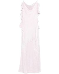 ROTATE BIRGER CHRISTENSEN - Rotate Floral Jacquard Waterfall Maxi Dress - Lyst