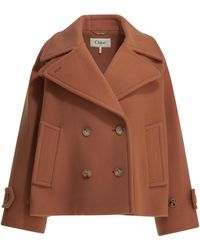 Chloé - Short Wool Coat - Lyst