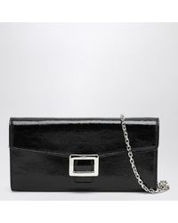 Roger Vivier - Belle Vivier Patent Wallet With Chain - Lyst