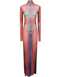Jean Paul Gaultier - "Re-Edition: Long Dress" High Neck With Long Sleev - Lyst