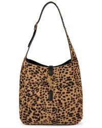Saint Laurent - Printed Calf Hair Le 5 Ã 7 Bea Shoulder Bag - Lyst