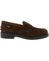 Tod's - Suede Calfskin Loafer - Lyst