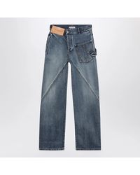 JW Anderson - Jw Anderson Workwear Twisted Mid Cotton Jeans - Lyst