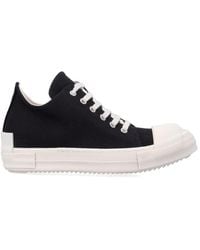 Rick Owens - Low-Profile Leather Sneakers - Lyst