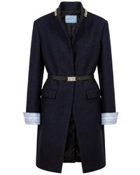 Prada - Wool Coat - Lyst